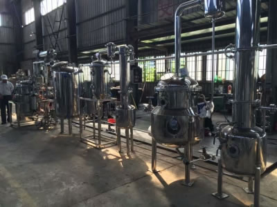 Tanque de concentración de reflujo de calor