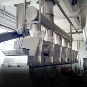 Secadora con lecho de fluidos